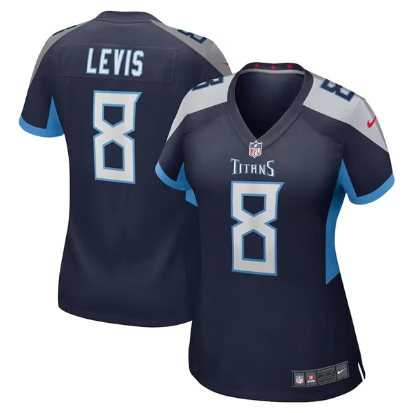 Will Levis Tennessee Titans navy Game jersey