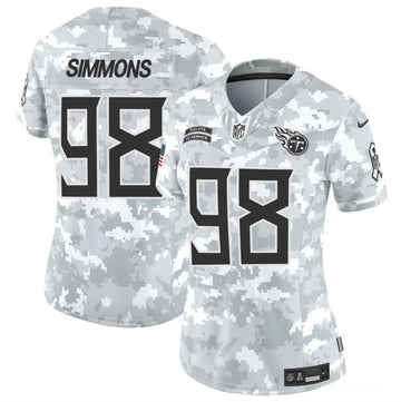 Jeffery Simmons Arctic Tennessee Titans camo Salute To Service jersey