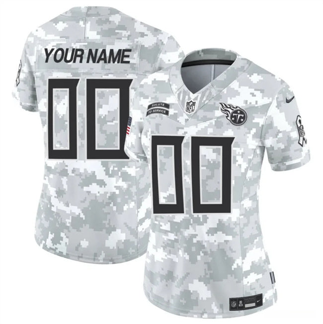 Custom Tennessee Titans camo Salute To Service jersey