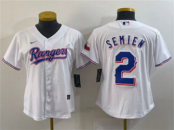 Marcus Semien Texas Rangers white jersey