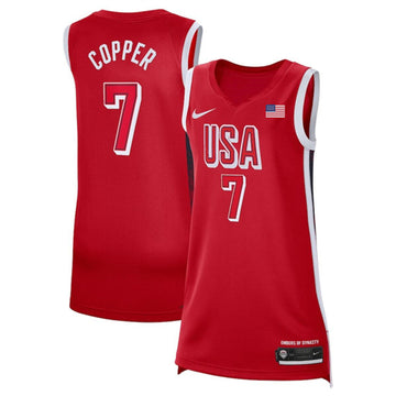 Kahleah Copper USA Basketball red jersey