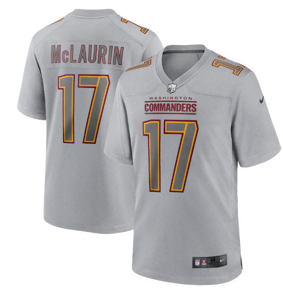 Terry McLaurin Washington Commanders gray Game jersey