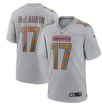 Terry McLaurin Washington Commanders gray Game jersey
