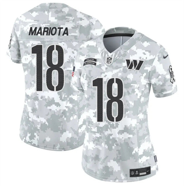 Marcus Mariota Arctic Washington Commanders camo Salute To Service jersey