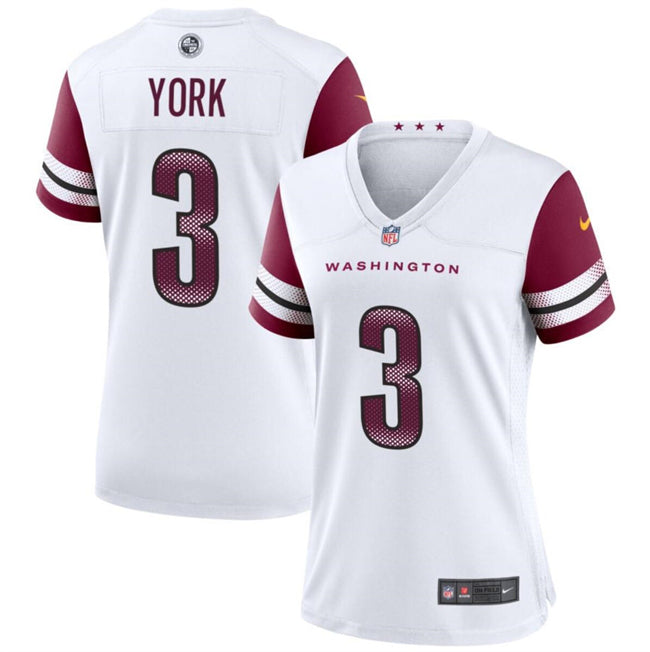 Cade York Washington Commanders white jersey