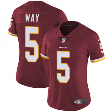 Tress Way Washington Commanders red jersey