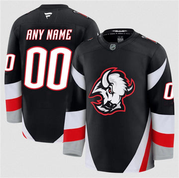 Custom Buffalo Sabres black Alternate jersey