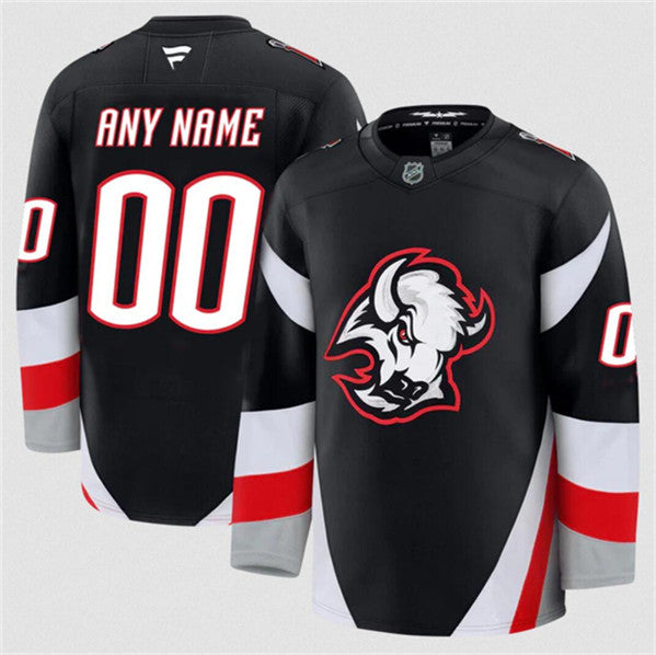 Custom Buffalo Sabres black Alternate jersey
