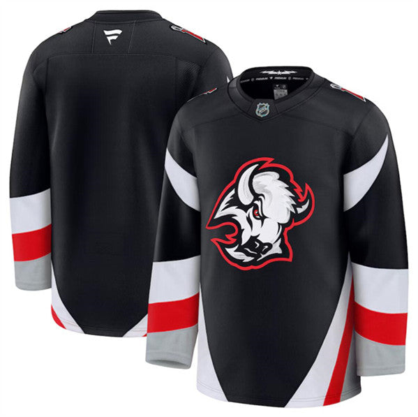 Custom Buffalo Sabres black Alternate jersey