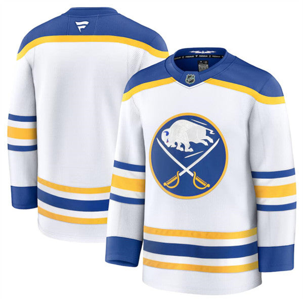 Custom Buffalo Sabres white Away jersey