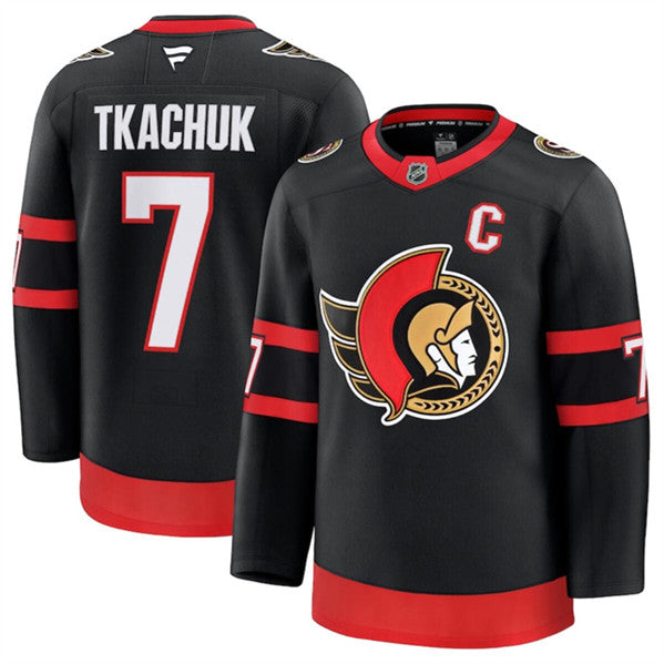 Brady Tkachuk Ottawa Senators black Home jersey