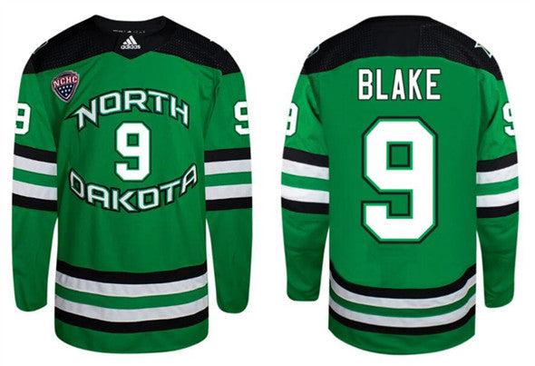 Jackson Blake North Dakota Fighting Hawks green jersey