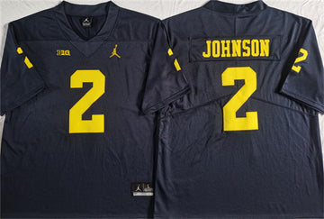 Will Johnson Michigan Wolverines navy jersey