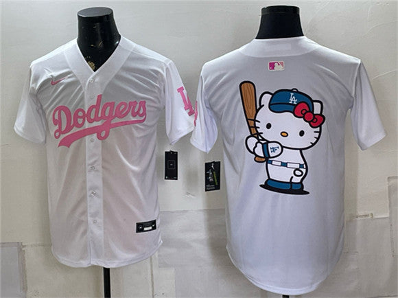 Hello Kitty Los Angeles Dodgers white Vapor jersey