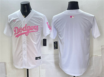 Blank White Los Angeles Dodgers pink Vapor jersey