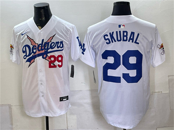 Tarik Skubal Los Angeles Dodgers white Vapor jersey
