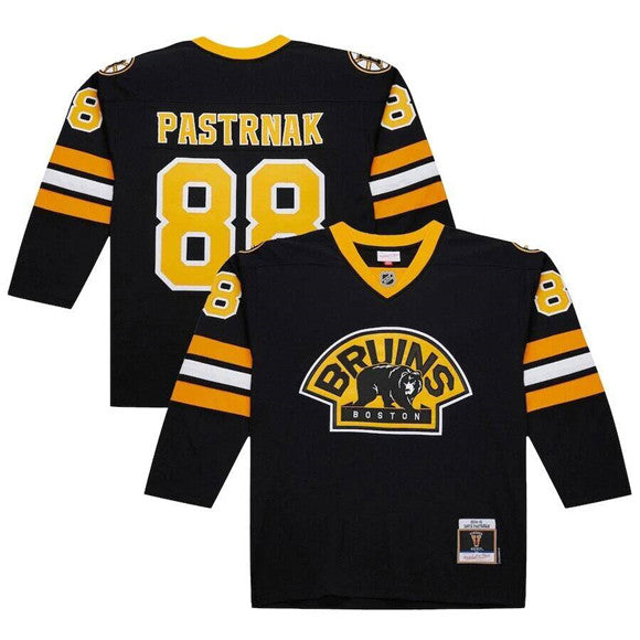 Custom Boston Bruins black jersey