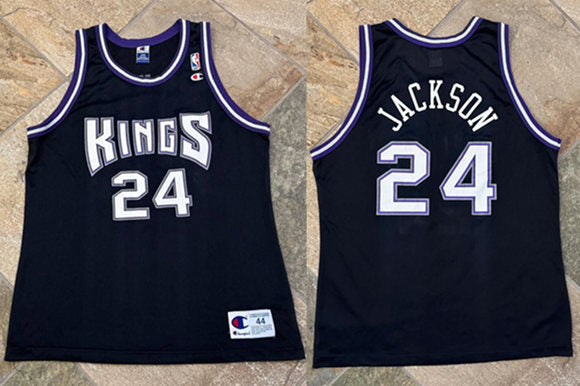 Bobby Jackson Sacramento Kings black jersey