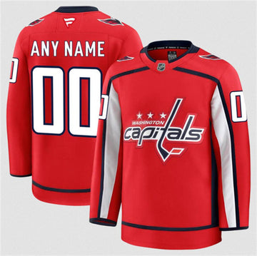 Custom Washington Capitals red Home jersey