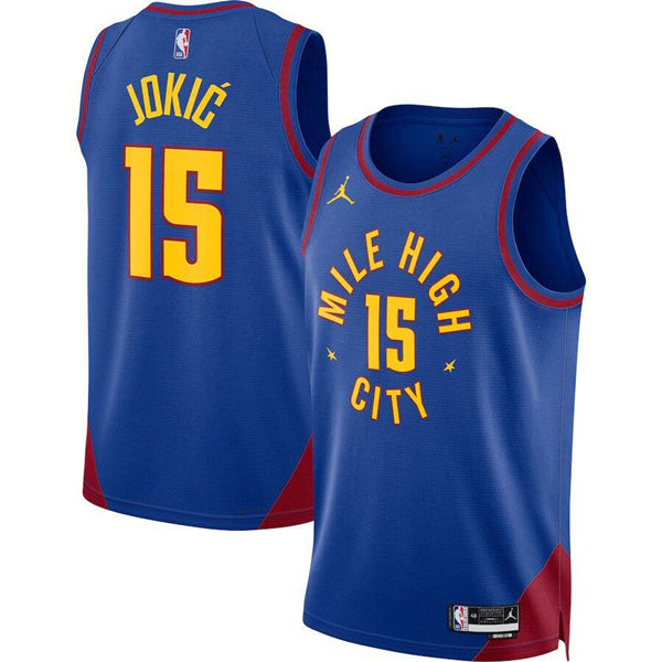 Nikola Jokic Denver Nuggets blue jersey