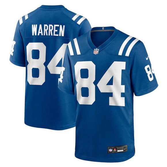 Tyler Warren Indianapolis Colts blue Game jersey