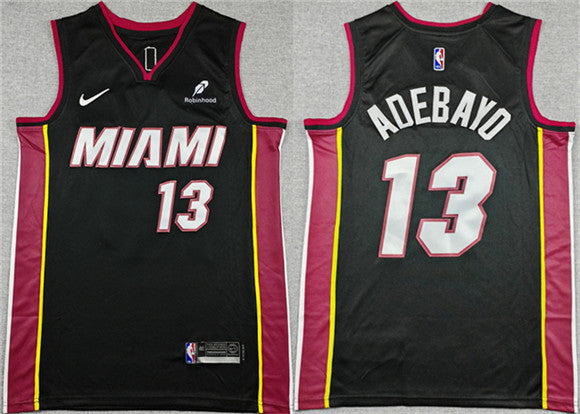 Bam Adebayo Miami Heat black jersey