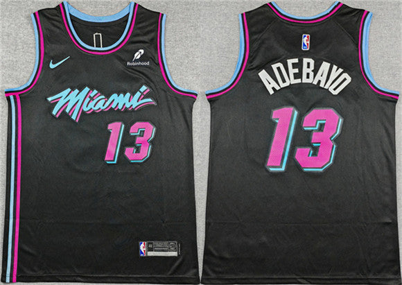 Bam Adebayo Miami Heat black City Edition jersey