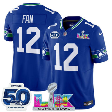 Fan Seattle Seahawks royal Vapor jersey