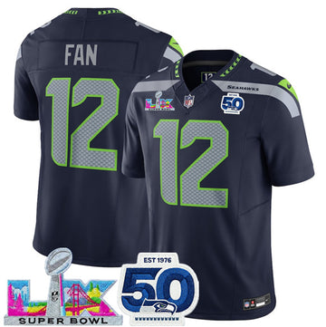 Fan Seattle Seahawks navy Vapor jersey