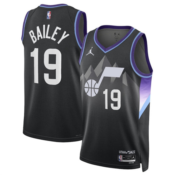 Ace Bailey Utah Jazz black jersey