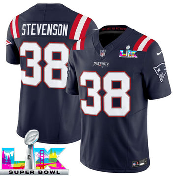 Rhamondre Stevenson New England Patriots navy Vapor jersey