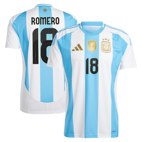 Cristian Romero Argentina National Team white Home jersey