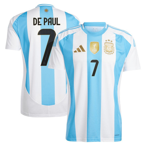 Rodrigo De Paul Argentina National Team white Home jersey