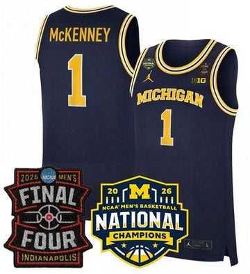 Trey McKenney Michigan Wolverines navy jersey