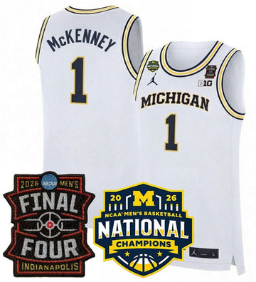 Trey McKenney Michigan Wolverines white jersey