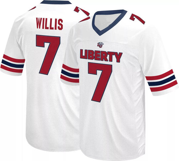 Malik Willis Liberty Flames white jersey