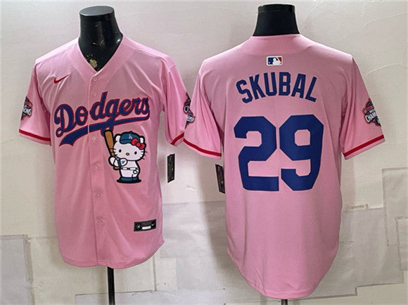 Tarik Skubal Los Angeles Dodgers pink jersey