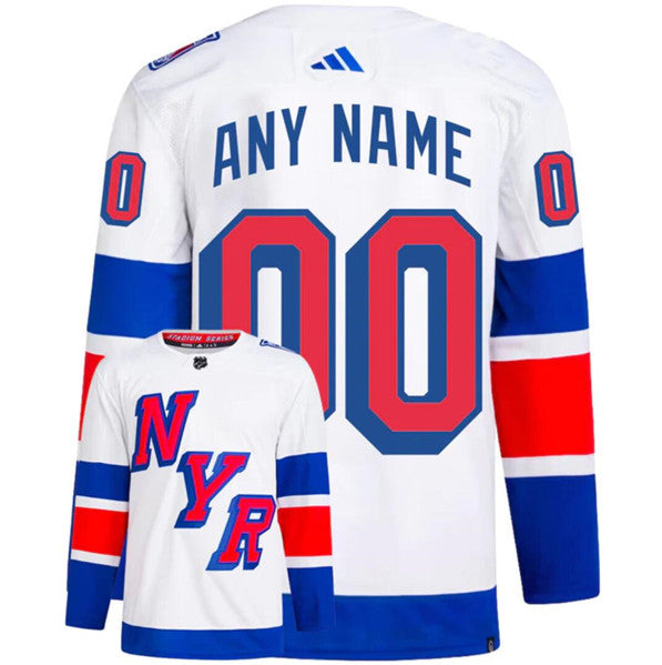 Custom New York Rangers white Stadium Series jersey