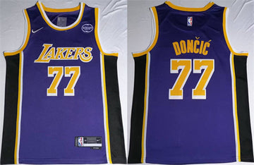Luka Doncic Puple Los Angeles Lakers jersey