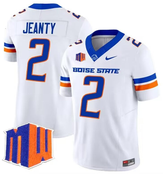 Ashton Jeanty Boise State Broncos white Vapor jersey