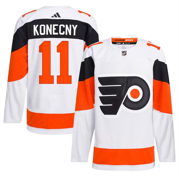 Travis Konecny Philadelphia Flyers white Stadium Series jersey