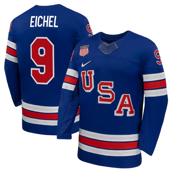 Jack Eichel Team USA Hockey royal jersey