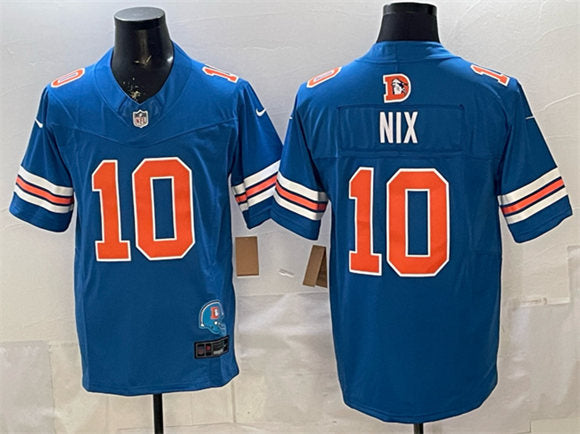 Bo Nix Denver Broncos blue Vapor jersey
