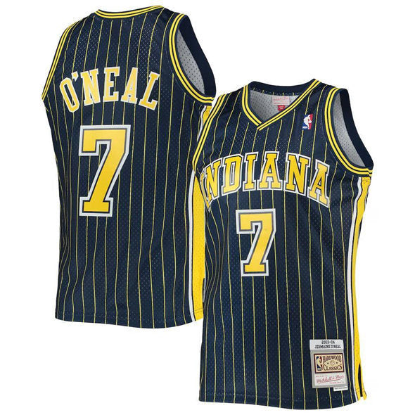 Jermaine O'Neal Indiana Pacers navy jersey