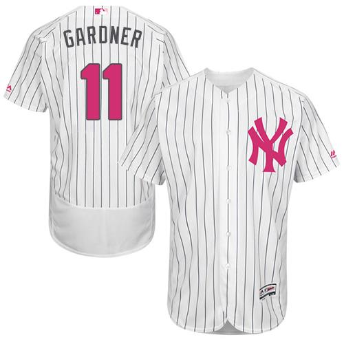 Brett Gardner New York Yankees white Authentic jersey
