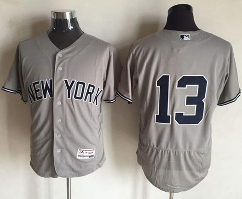 Alex Rodriguez New York Yankees grey Authentic jersey