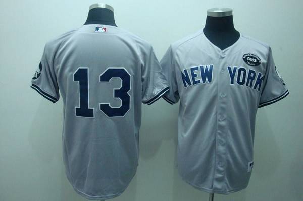 Alex Rodriguez New York Yankees grey jersey