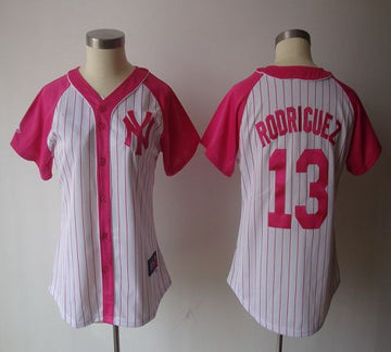 Alex Rodriguez New York Yankees white-pink Fashion jersey