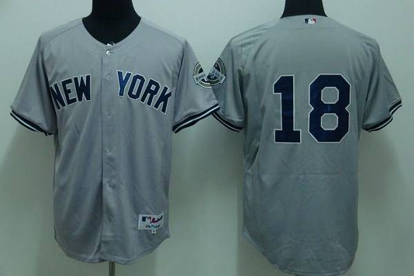 Johnny Damon New York Yankees grey jersey
