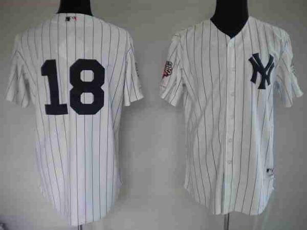 Johnny Damon New York Yankees white jersey